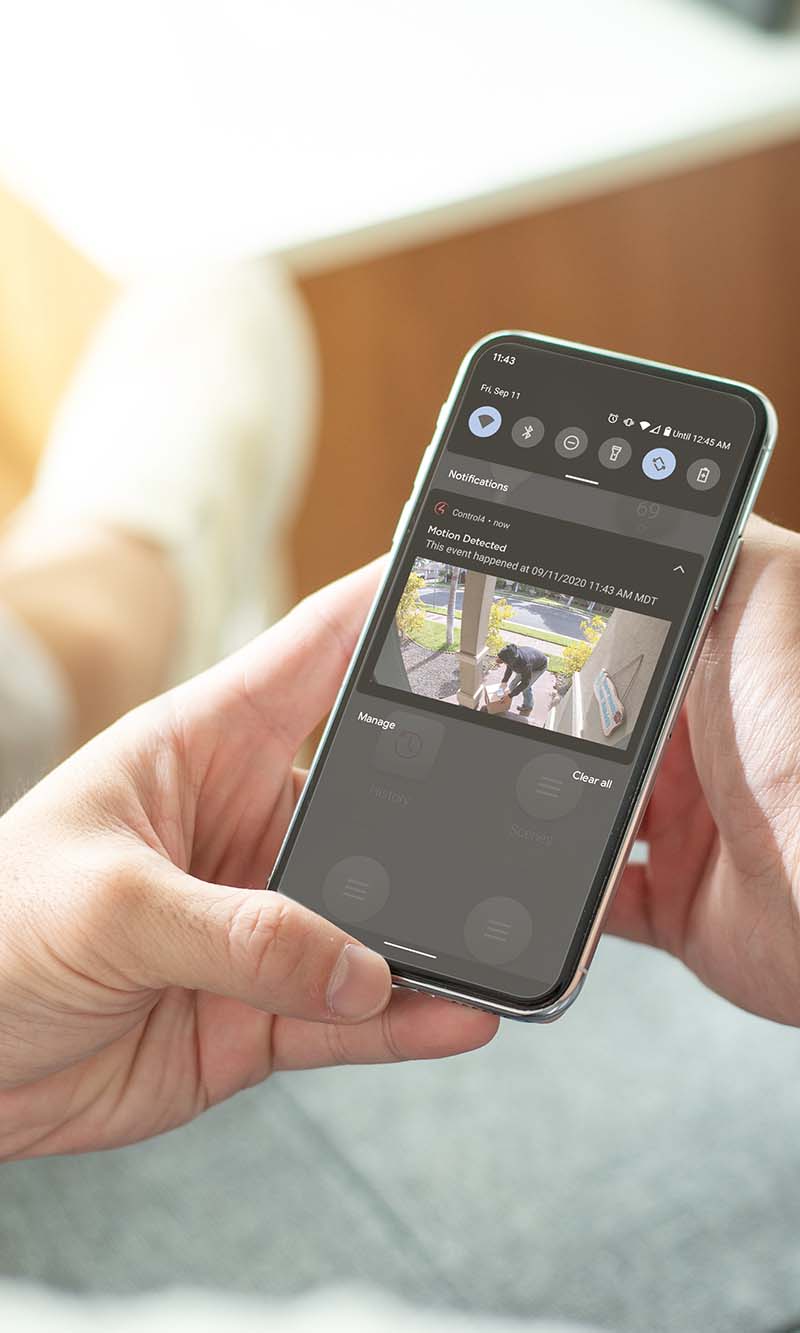 Outside view of a modern house with a pool