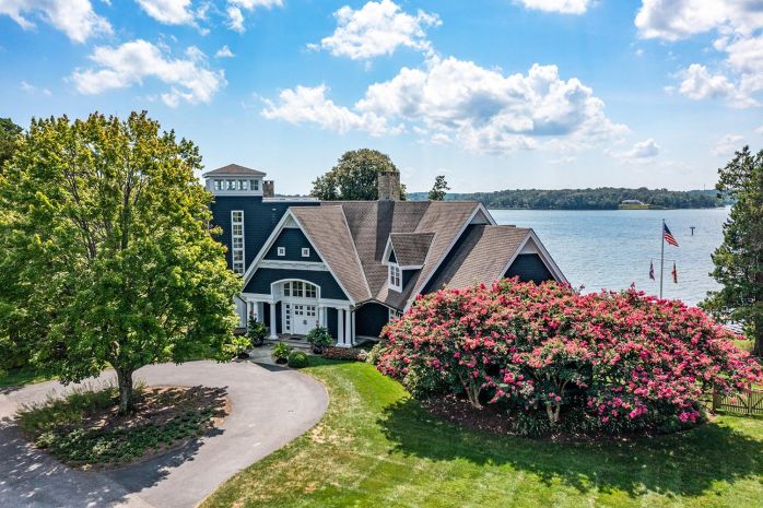 Aerial view of house front